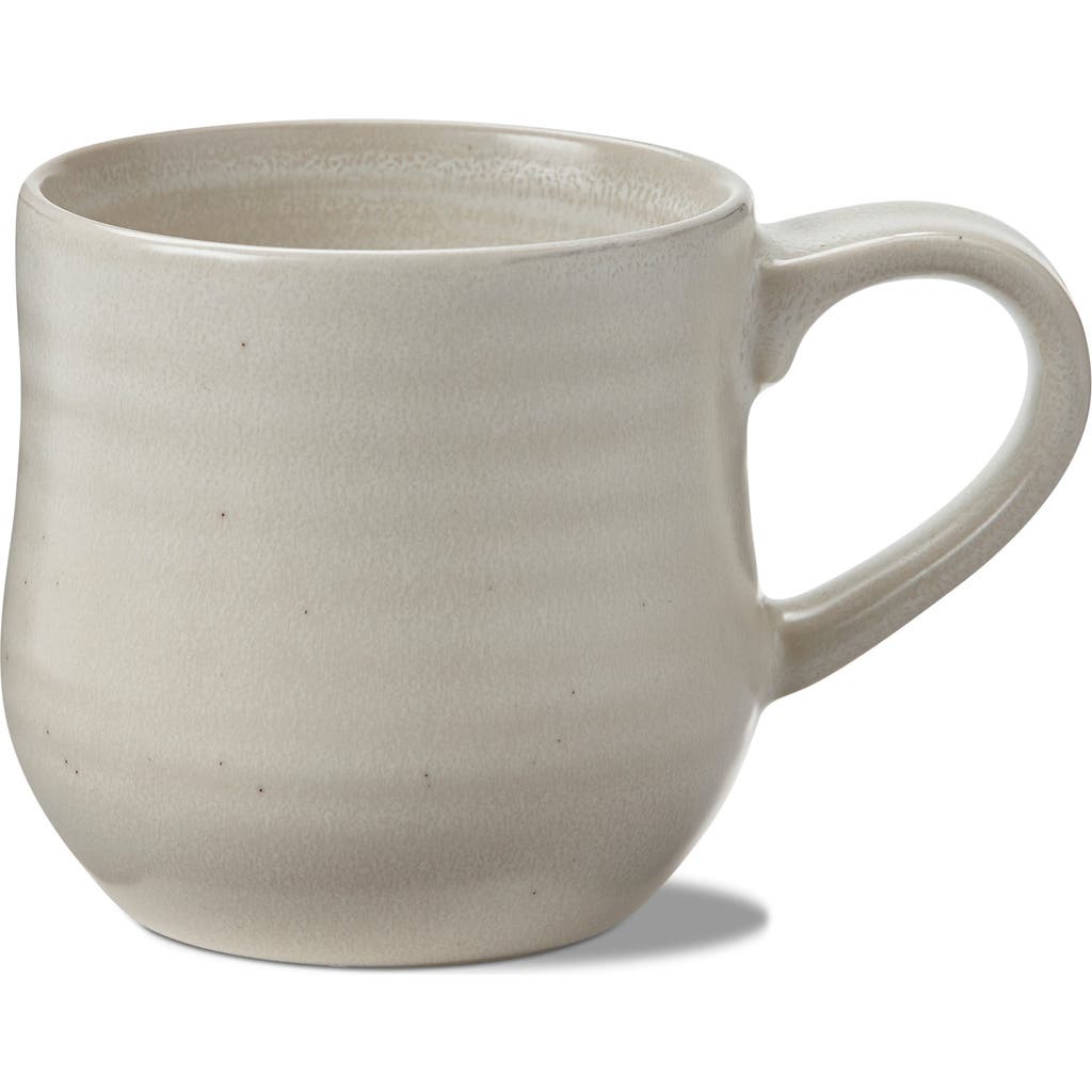 Tag Loft Speckled Reactive Glaze Stoneware Coffee Mug Matte White In White