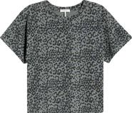 rag & bone Kelly Leopard Print Cotton Boxy T-Shirt