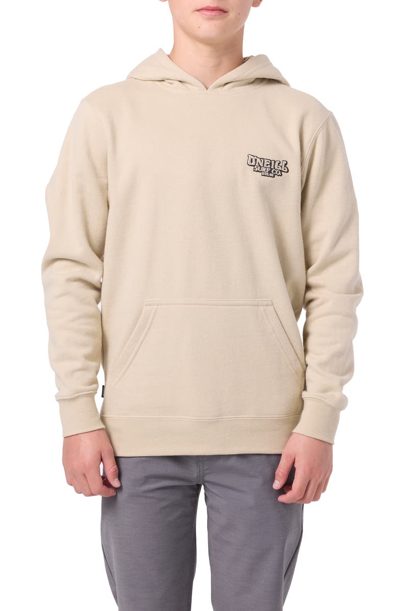 O'Neill Kids' Fifty Two Graphic Hoodie, Main, color, Light Khaki