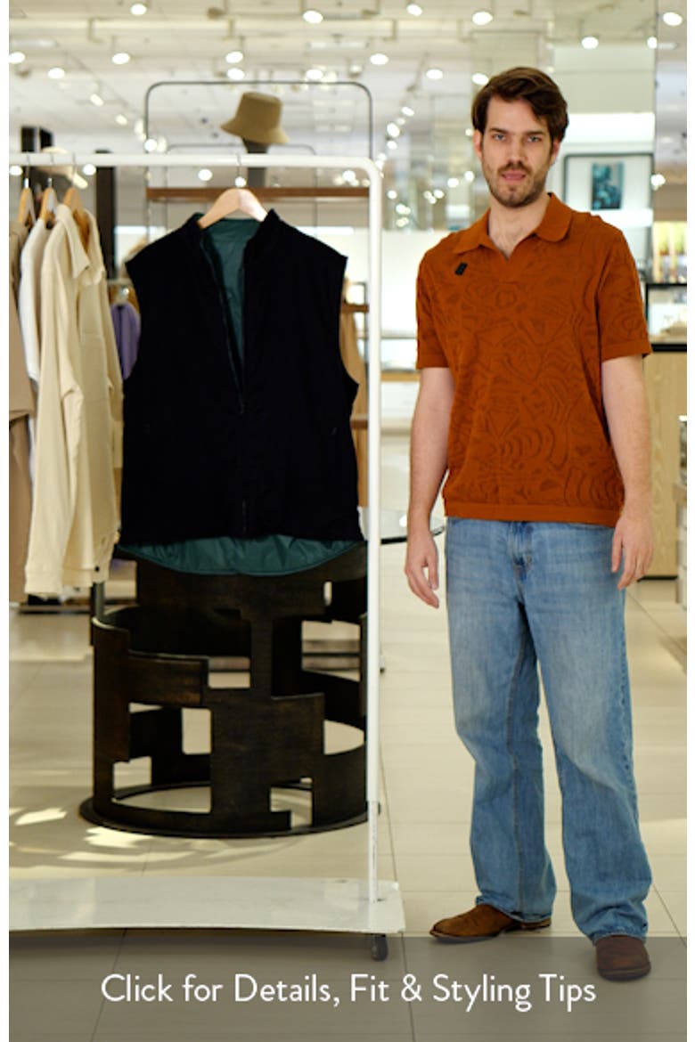 Sid Mashburn Cashpad Reversible Cashmere Flannel & Nylon Vest (Men