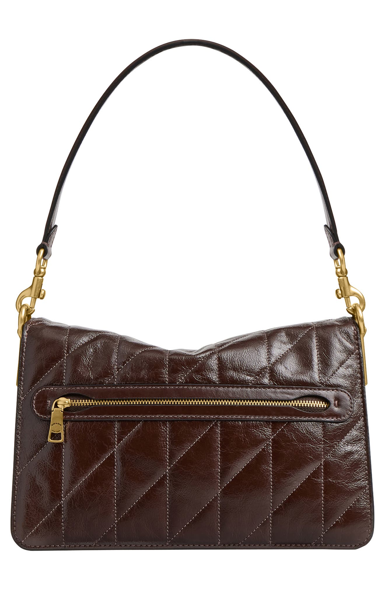 COACH Tabby Chain Quilted Leather Shoulder Bag, Alternate, color, B4/ Maple