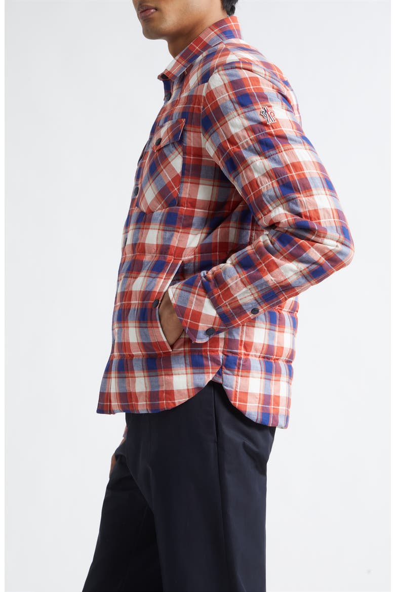 Gelt Quilted Check Shirt Jacket, Alternate, color, RED CHECK