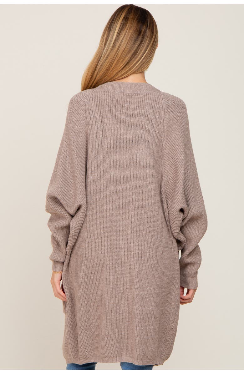 PinkBlush Pocketed Knit Cardigan, Alternate, color, Taupe