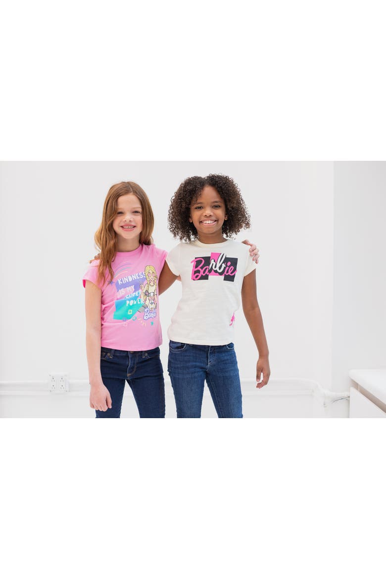 2-Pack T-Shirts, Alternate, color, White / Pink