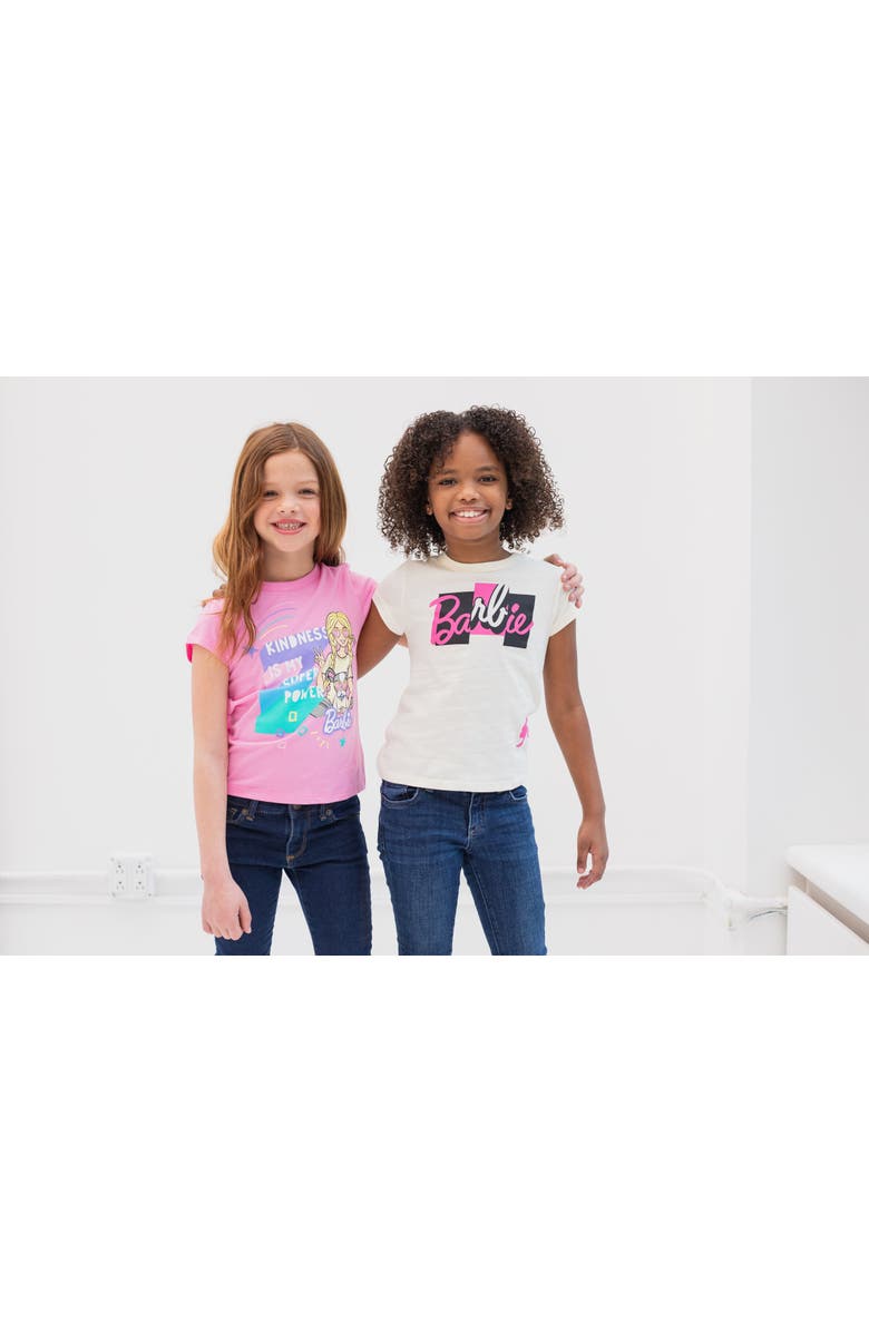 Barbie 2-Pack T-Shirts, Alternate, color, White / Pink
