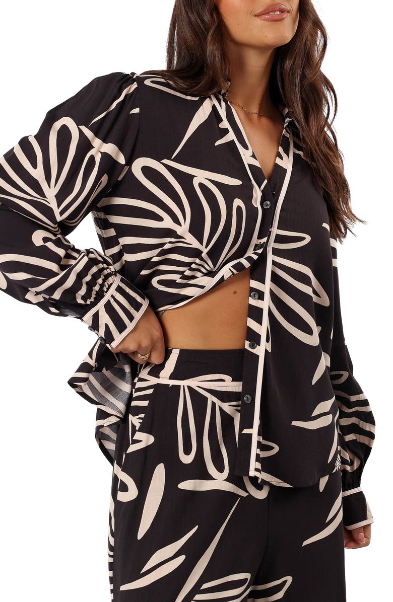 Petal & Pup Talia Floral Button-Up Shirt, Main, color,