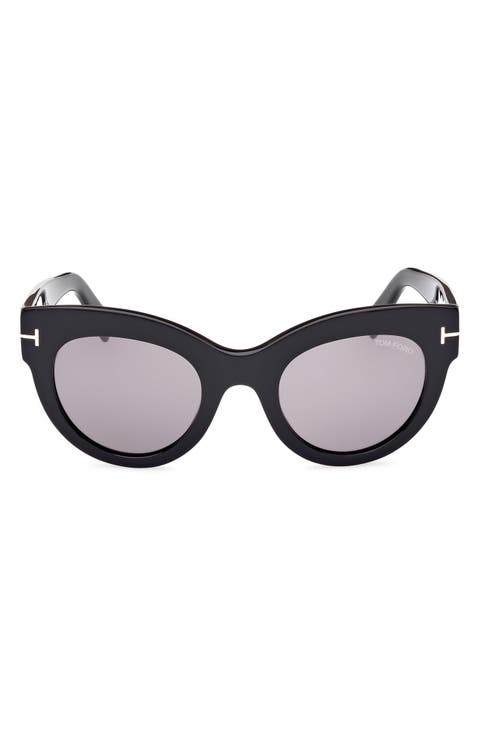 Lucilla 51mm Gradient Cat Eye Sunglasses
