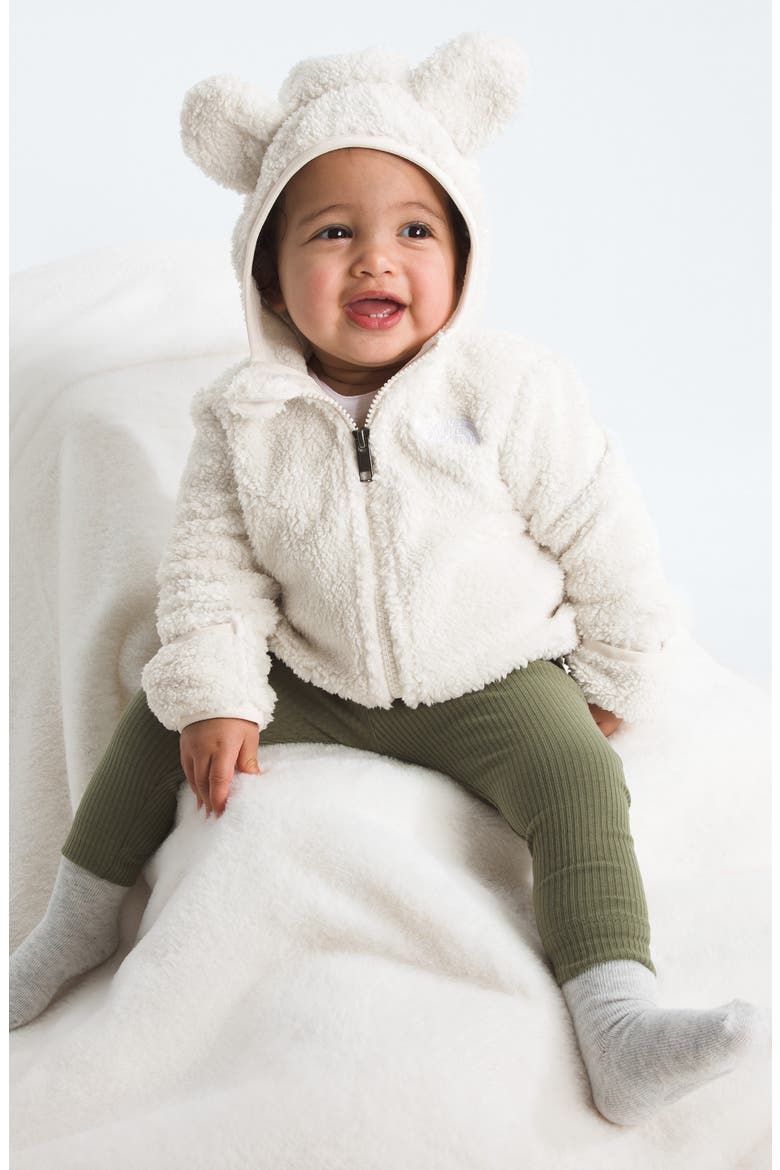Campshire Ears Fleece Zip Hoodie, Alternate, color, WHITE DUNE