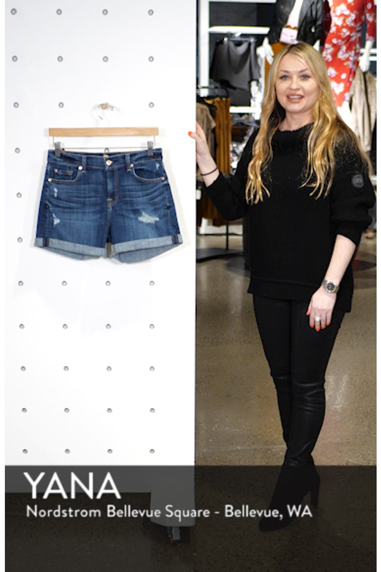 Roll Cuff Denim Shorts video