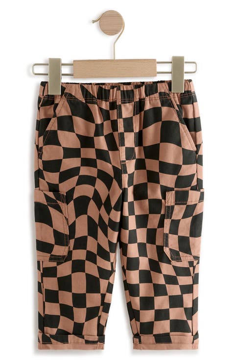 Kids' Check Baggy Cotton Sweatpants (Little Kid)