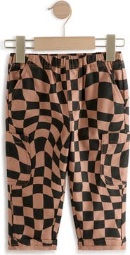 NEXT Kids' Check Baggy Cotton Sweatpants