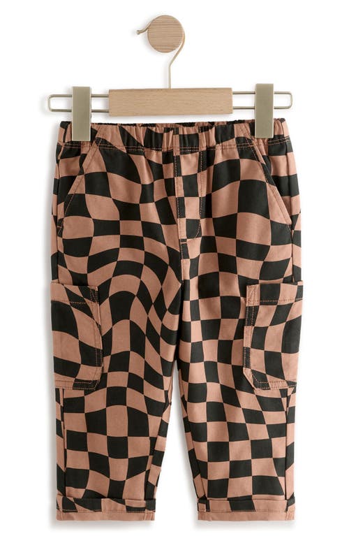 Next Kids' Check Baggy Cotton Sweatpants In Multi