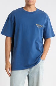 PURPLE BRAND Heavyweight Cotton Jersey Logo Graphic T-Shirt