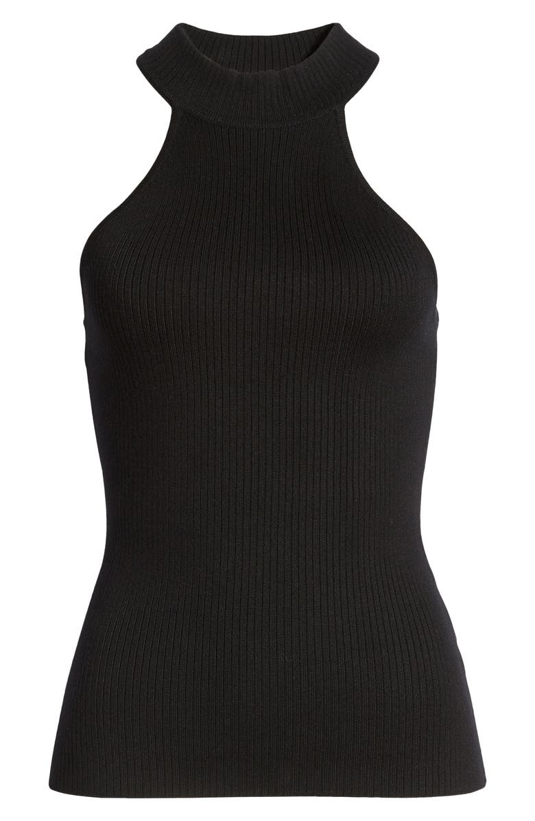 GUESS Mock Neck Racerback Tank, Alternate, color, 