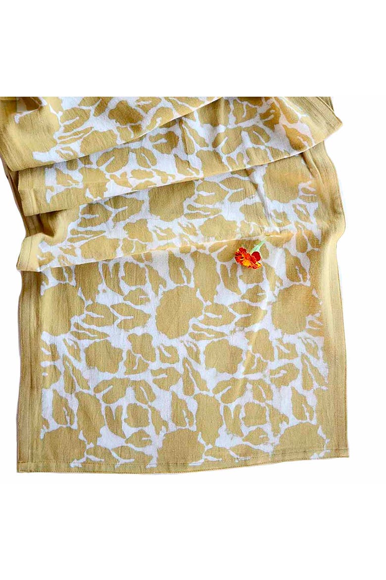 Mustard Cotton Table Runner, Alternate, color, Yellow