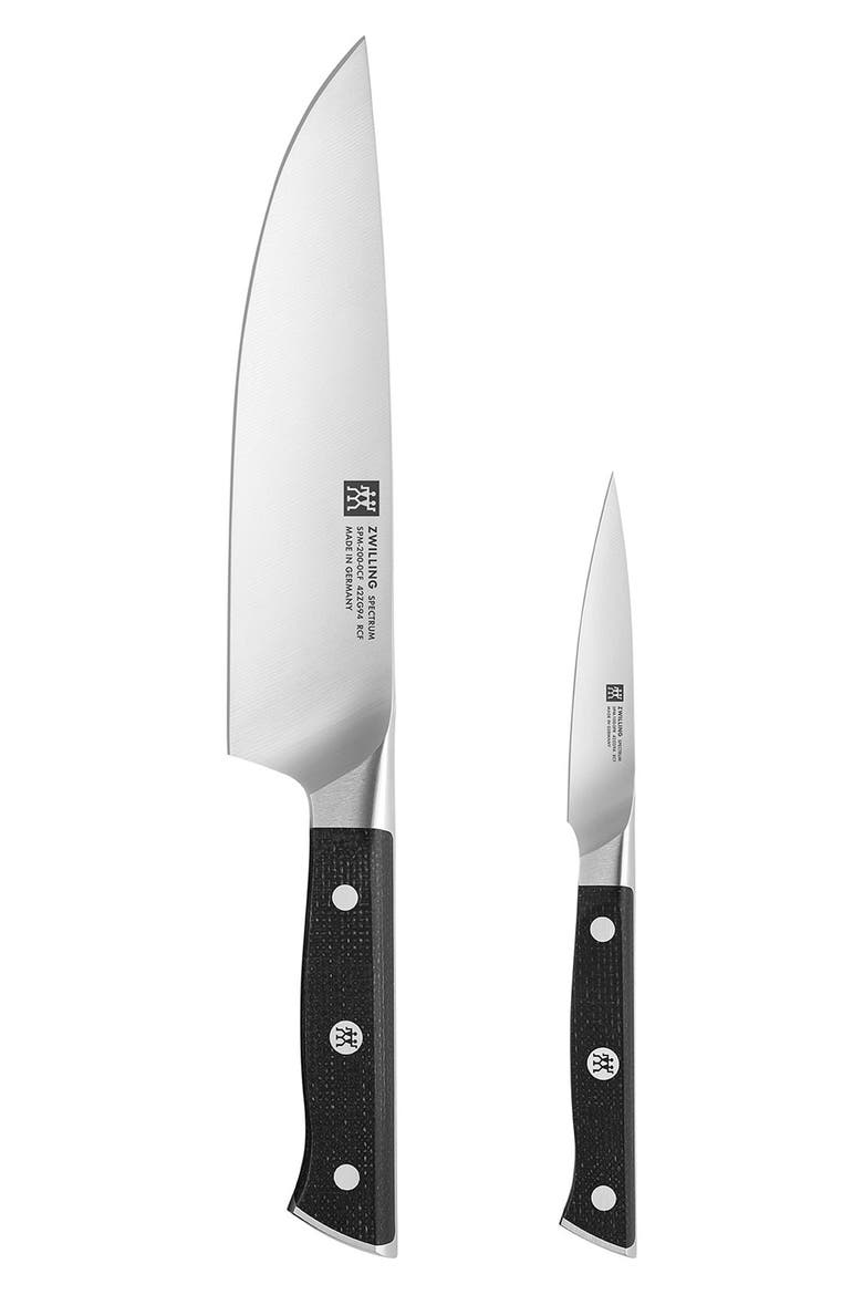 Spectrum 2-Piece Starter Knife Set, Main, color, BLACK