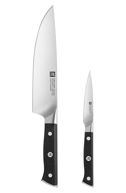 Zwilling Spectrum 2-piece Starter Knife Set In Black