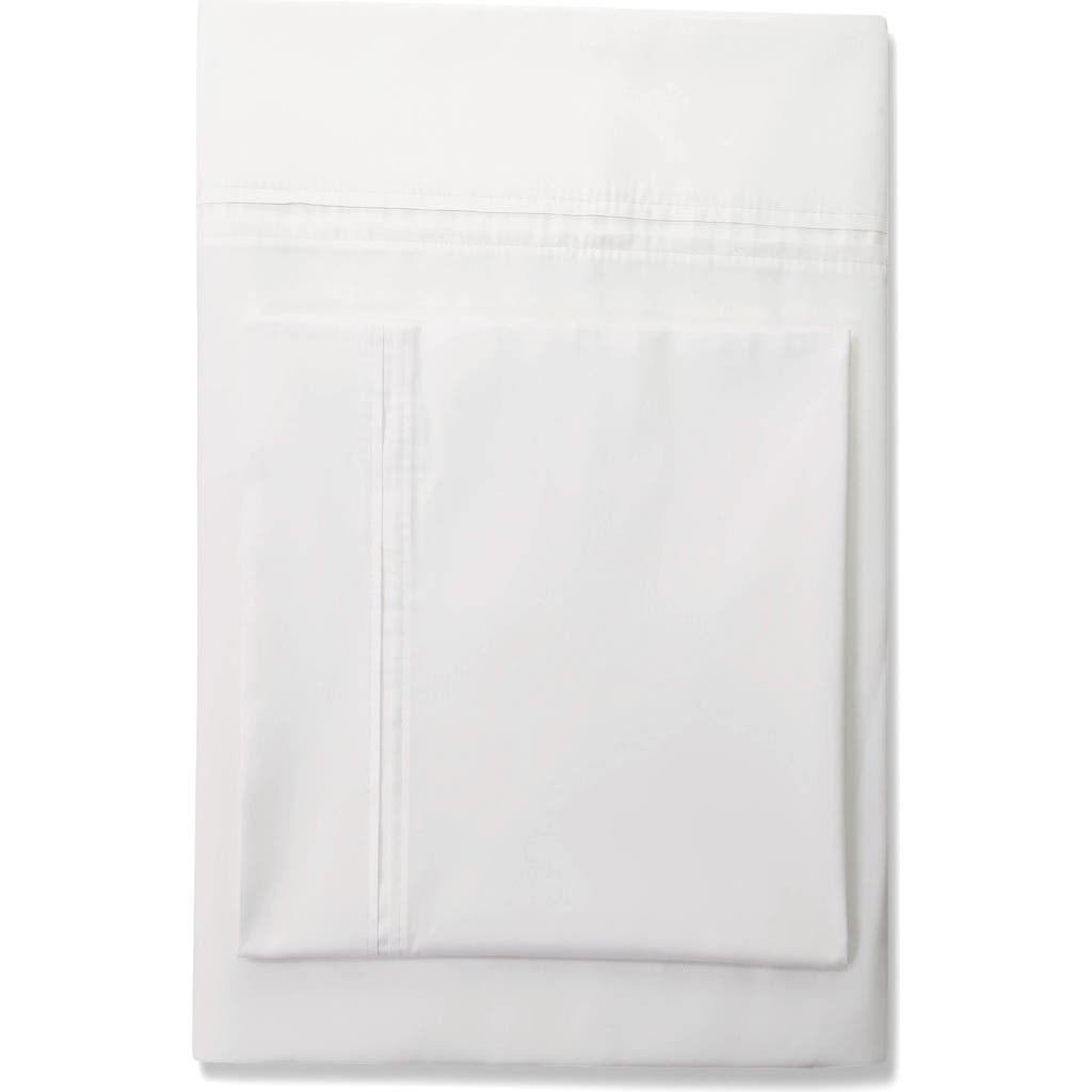Azores Home 350 Thread Count Cotton Percale Sheet Set In White