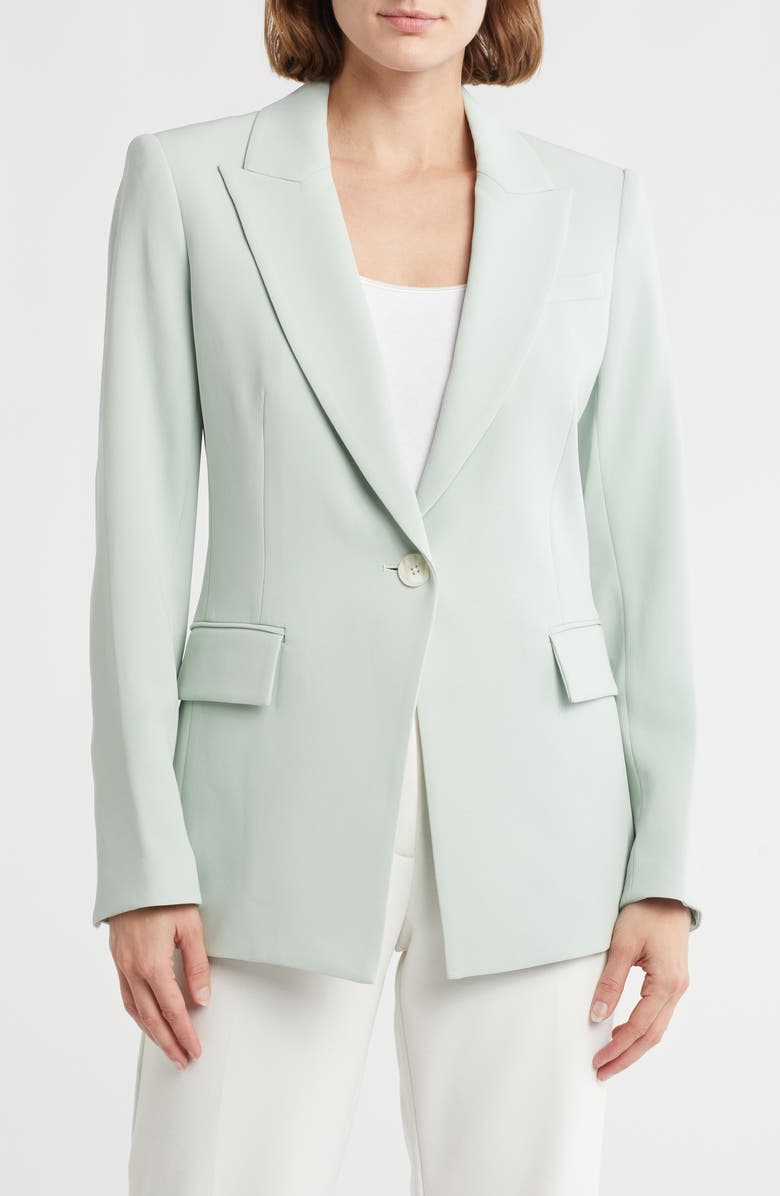 Veronica Beard Long & Lean Dickey Jacket, Main, color, Sea Mist