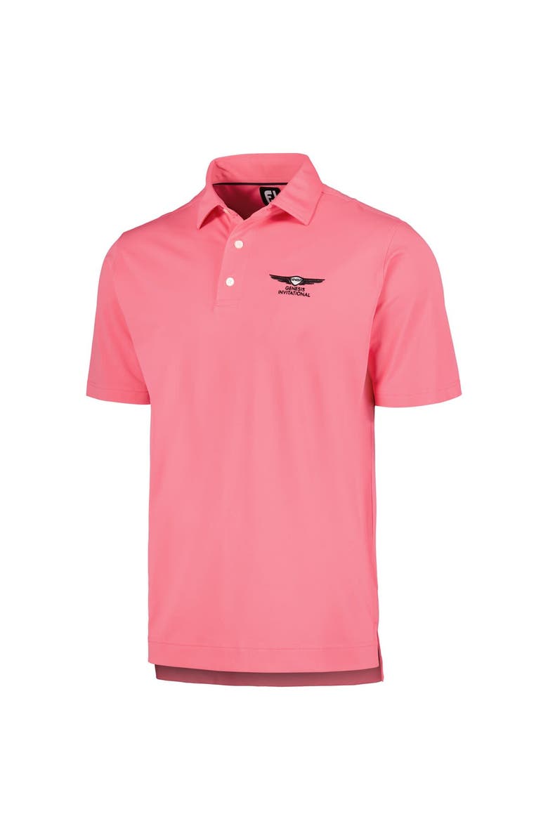 FOOTJOY Men's FootJoy Pink Genesis Invitational ProDry Stretch Pique Solid Polo, Alternate, color, 