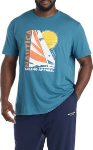 Nautica Big & Tall Sailboat Graphic Tee