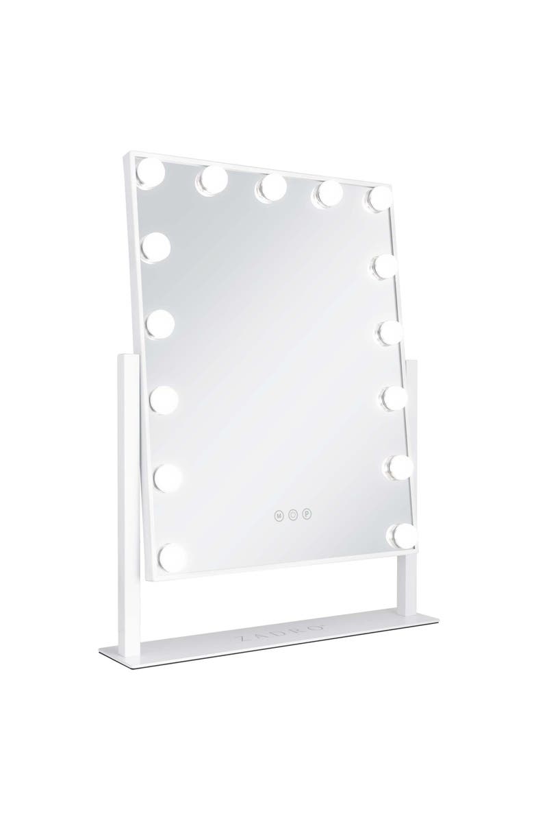 Zadro Medium Vertical Hollywood Makeup Mirror with Lights, Main, color, White