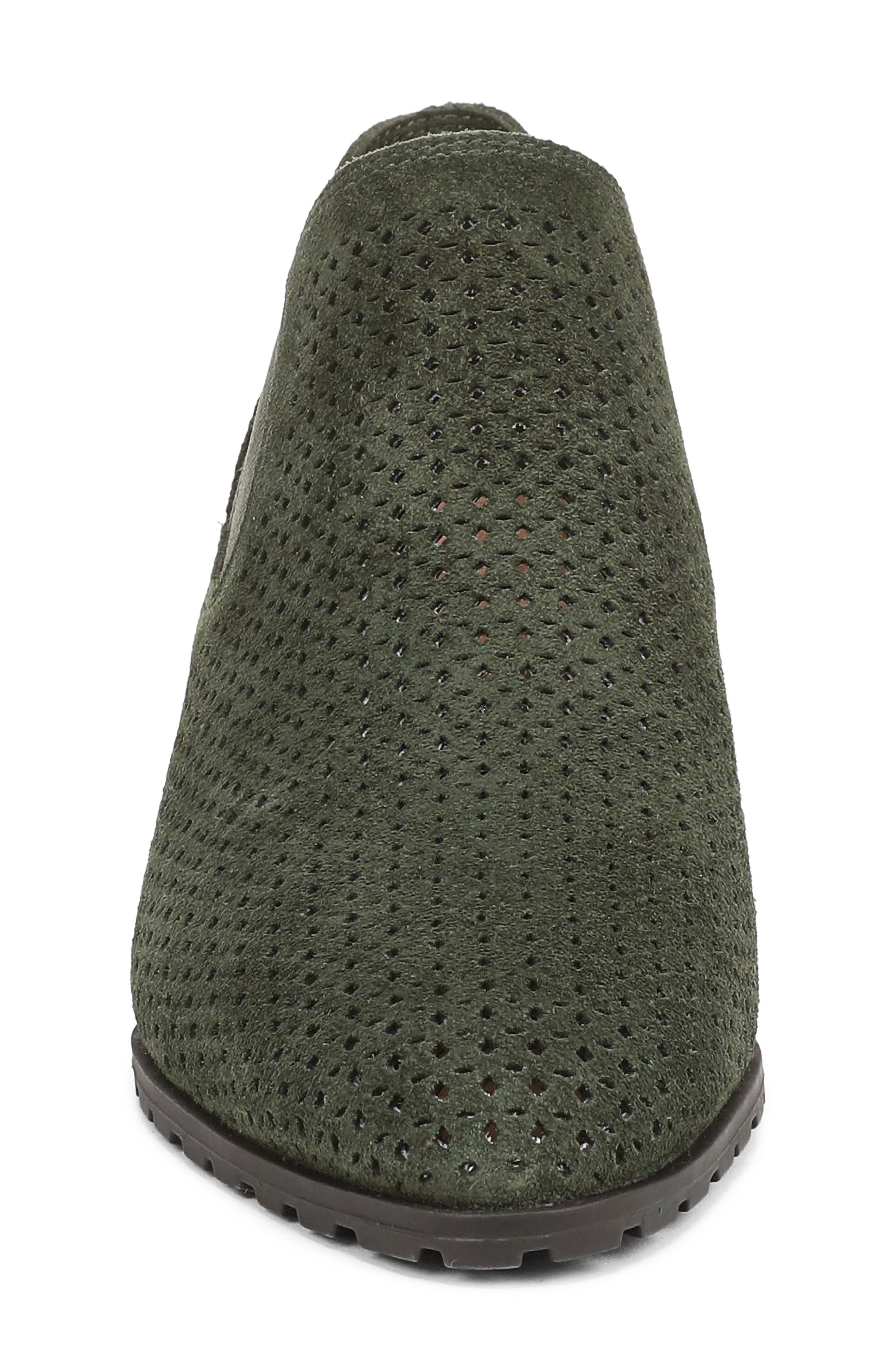 Bethany Perforated Bootie, Alternate, color, OLIVE MOSS SUEDE