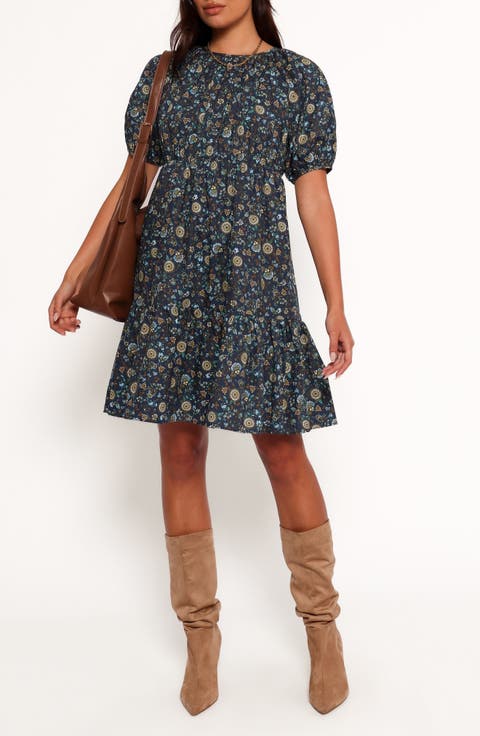 Tasmin Floral Short Sleeve Cotton Dress