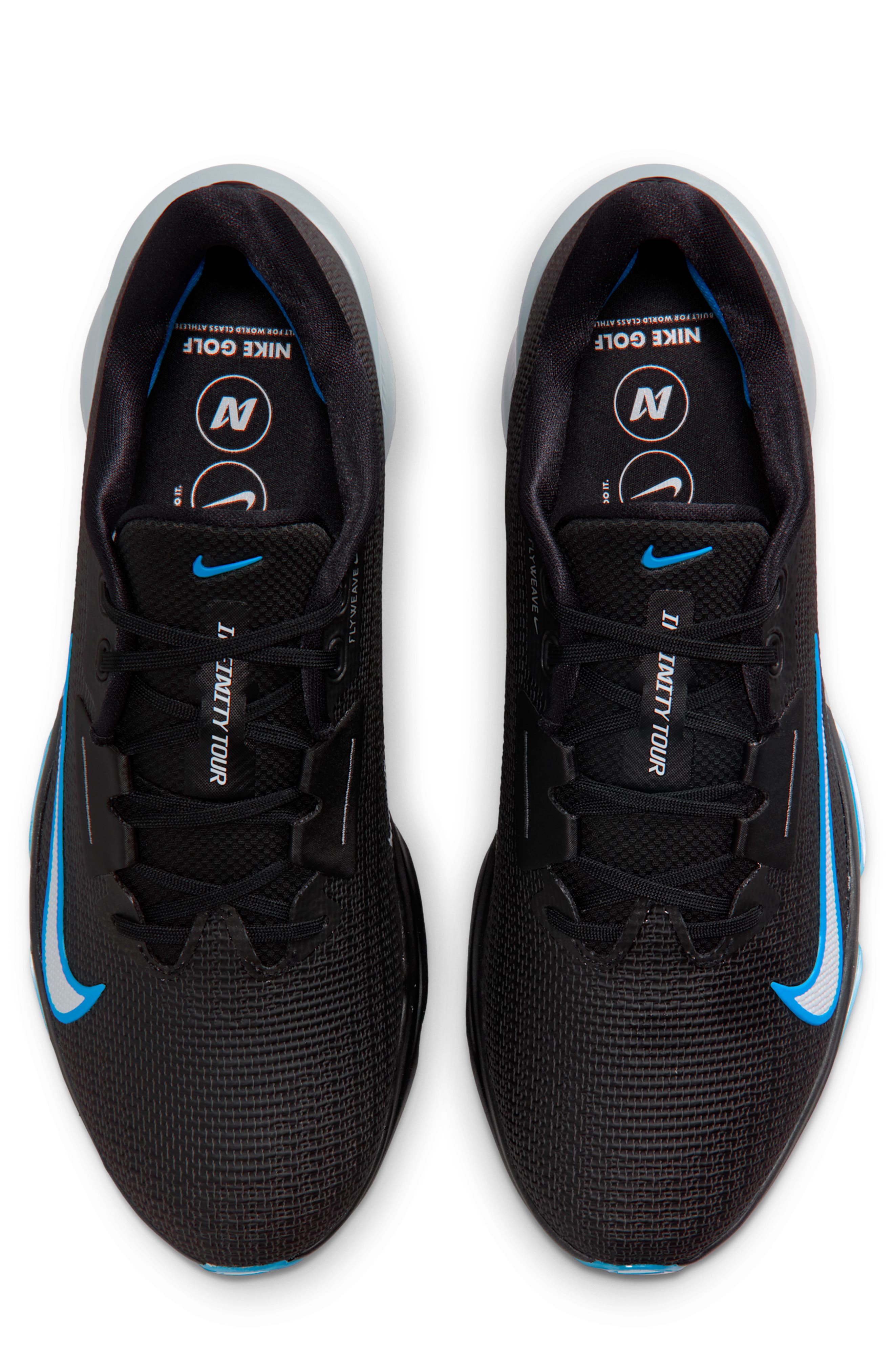 Nike Air Zoom Waterproof Infinity Tour Golf Shoe, Alternate, color, Black/ Blue Hero/ Cool Grey