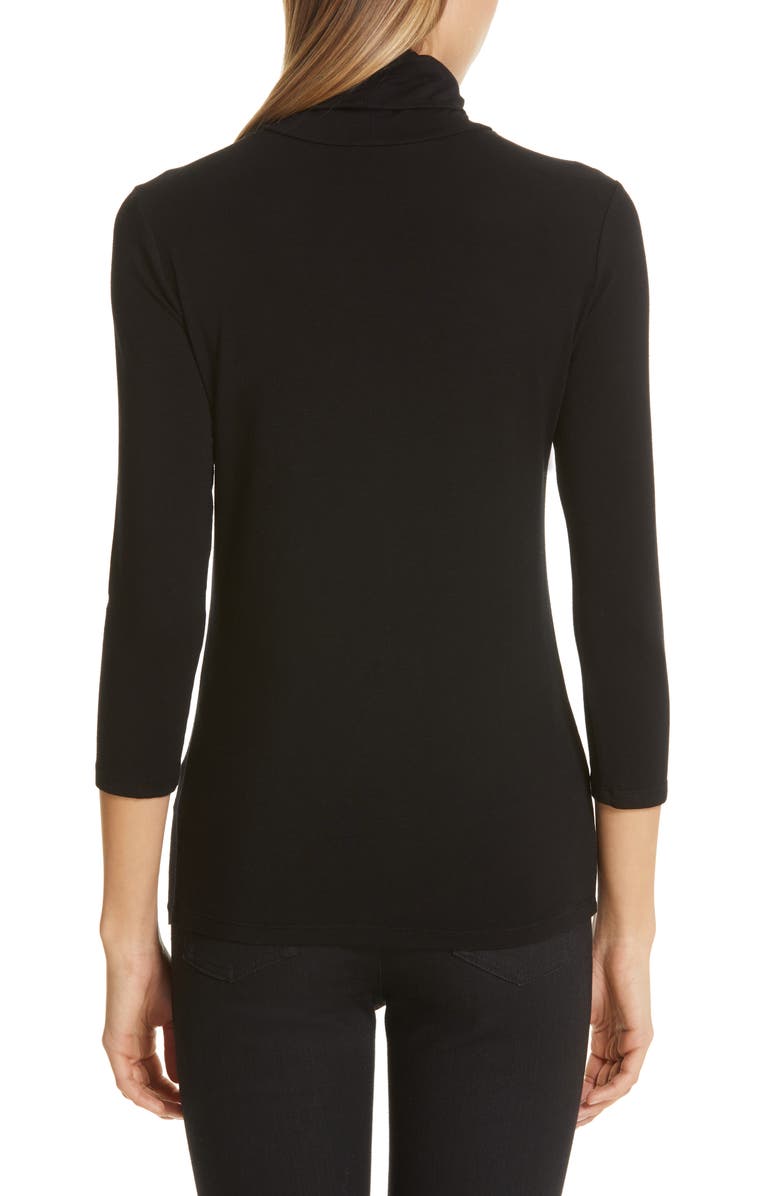 L'AGENCE Aja Jersey Turtleneck Top, Alternate, color,