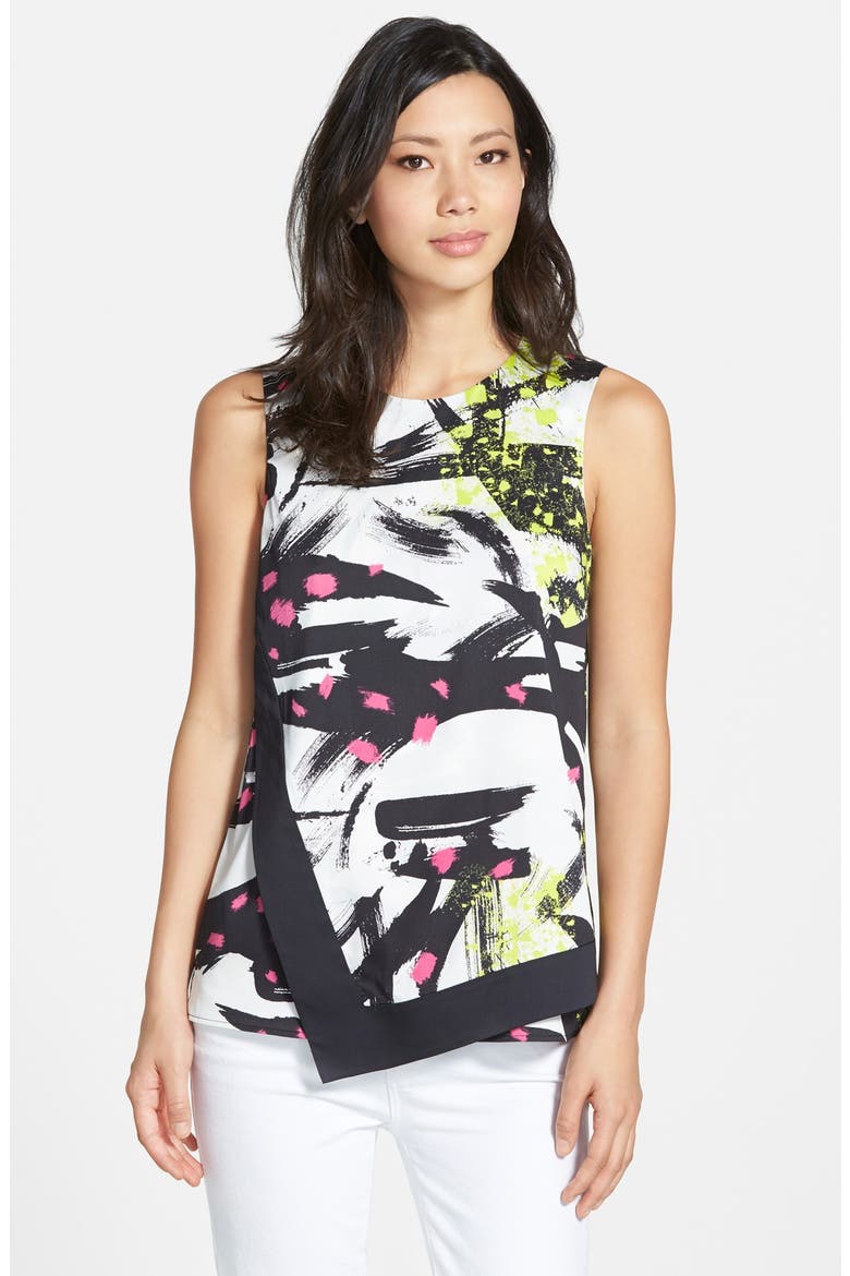 'Eno' Blouse, Main, color, BLACK GRAFFITI