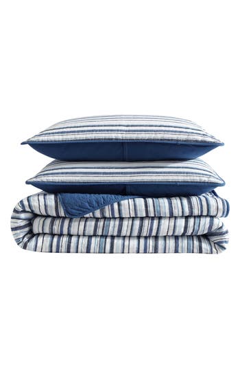 Nautica 136 Thread Count Pembrook Reversible Quilt Set