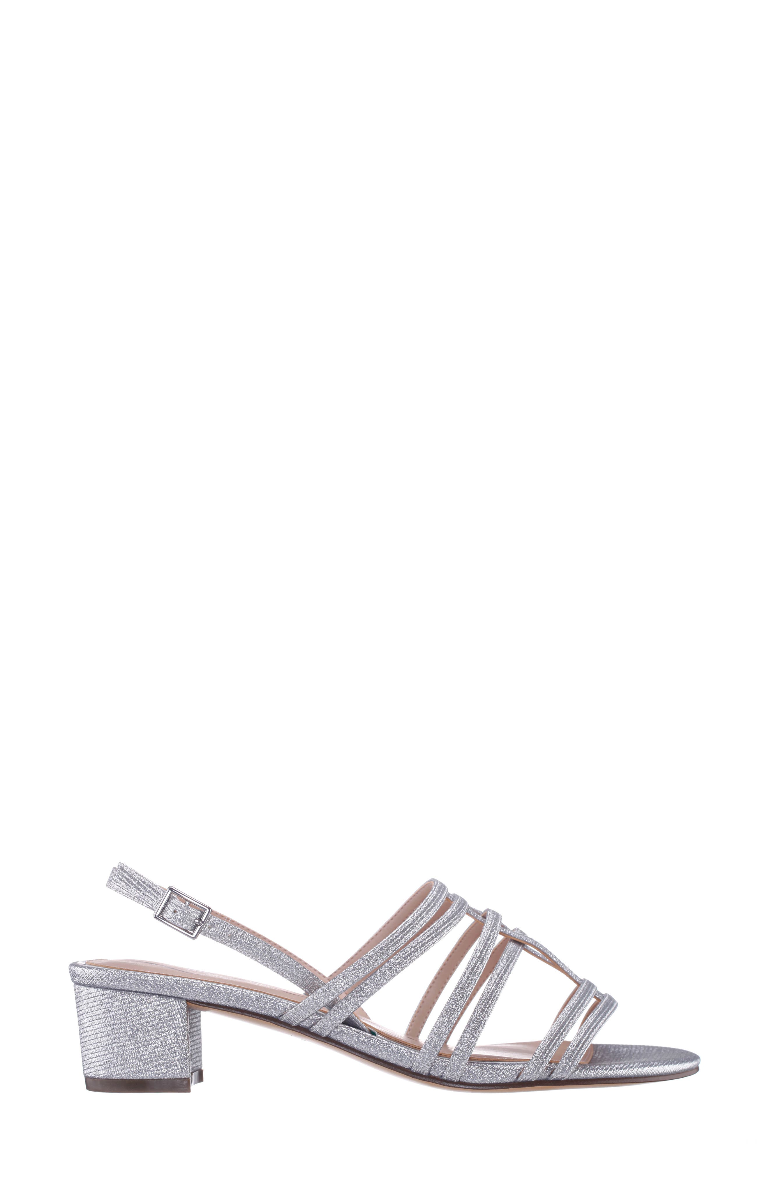 Nina Gladys Slingback Sandal, Alternate, color, Silver