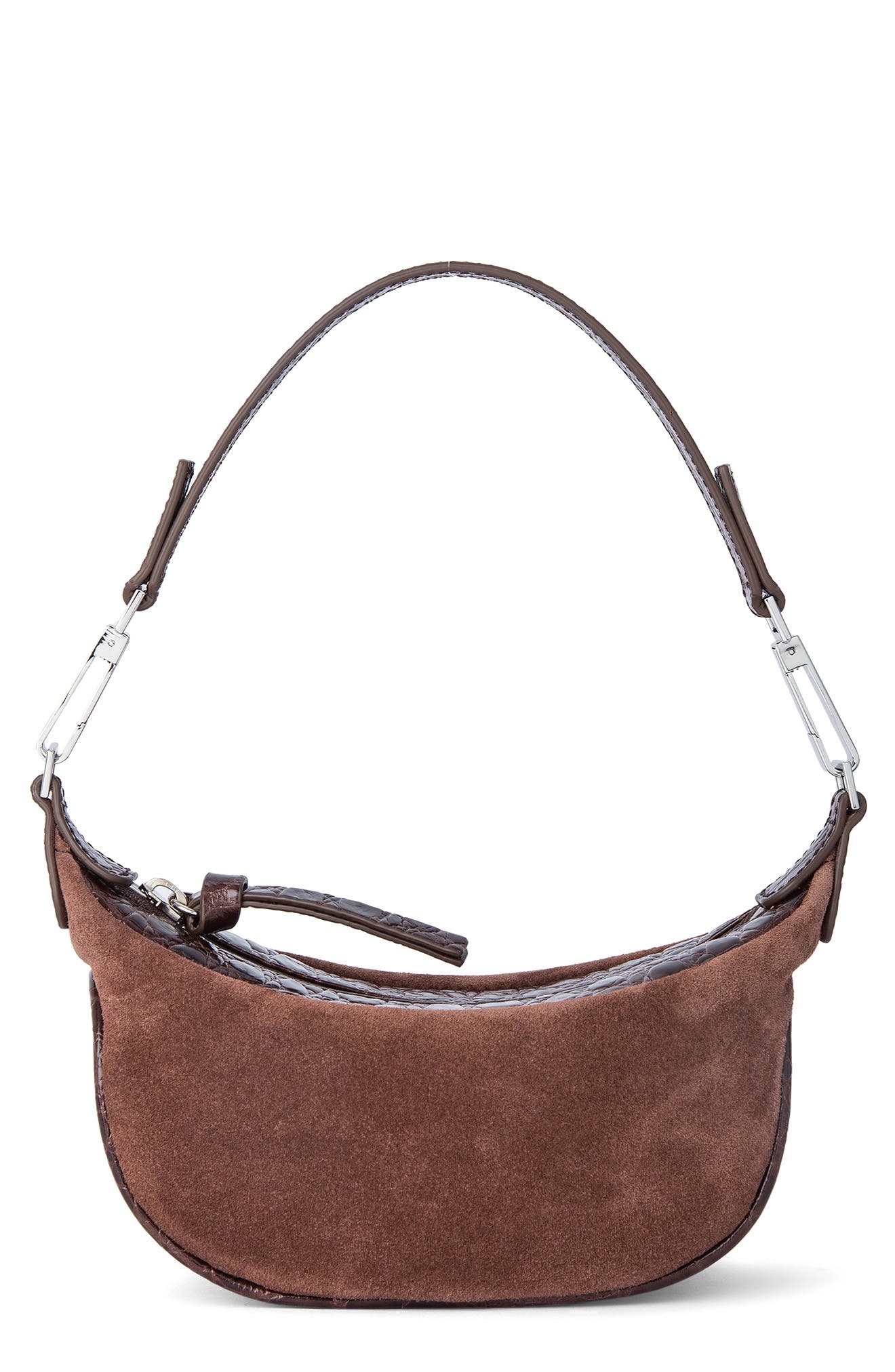 By Far Mini Ami Leather Shoulder Bag, Main, color, 