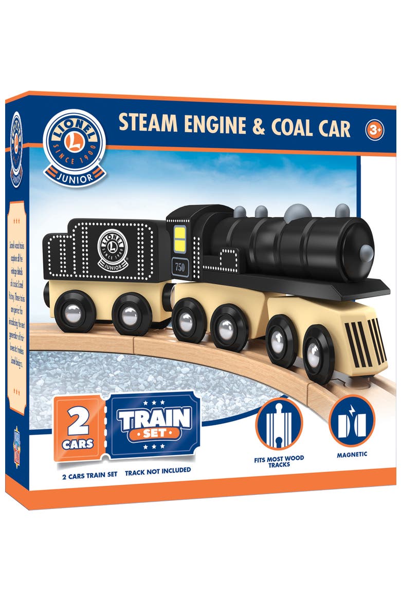 Wood Train Sets - Lionel Collector's Steam Engine & Coal Car, Main, color, Multicolor