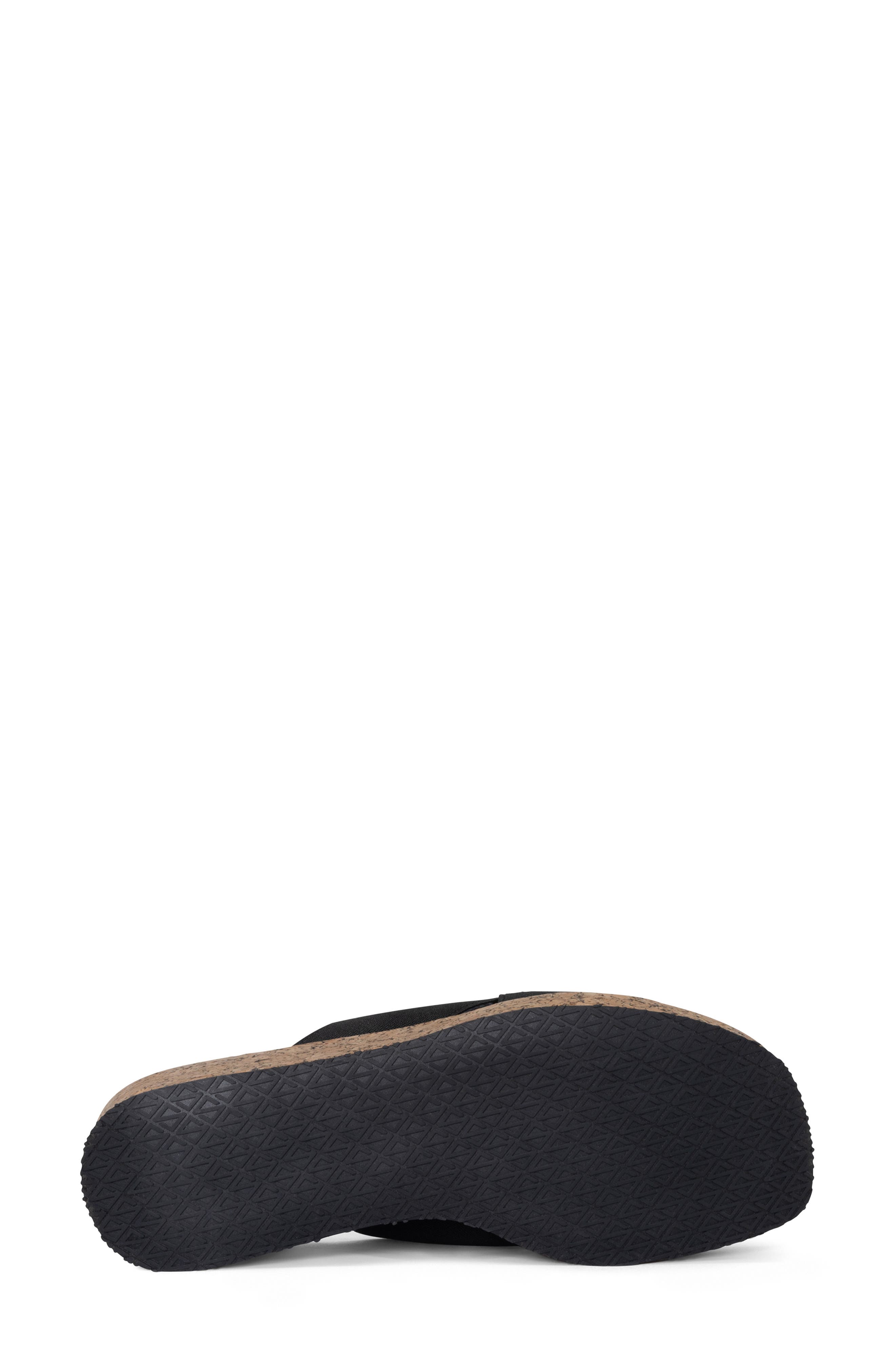 Platform Wedge Sandal, Alternate, color, BLACK