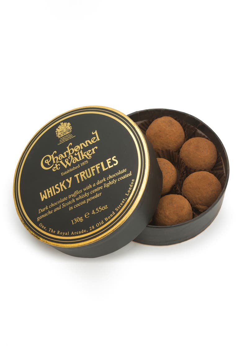 Flavored Chocolate Truffles in Gift Box, Main, color, WHISKY