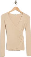 MAX STUDIO Faux Wrap Knit Sweater