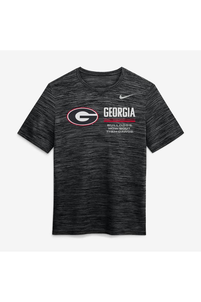 Men's Nike Black Georgia Bulldogs Sideline Velocity Dri-FIT T-Shirt, Alternate, color, Black