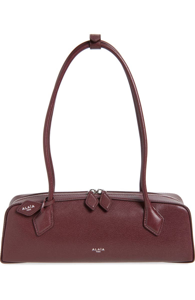 Alaïa Le Teckel Medium Shoulder Bag, Main, color, Rouge Grenat