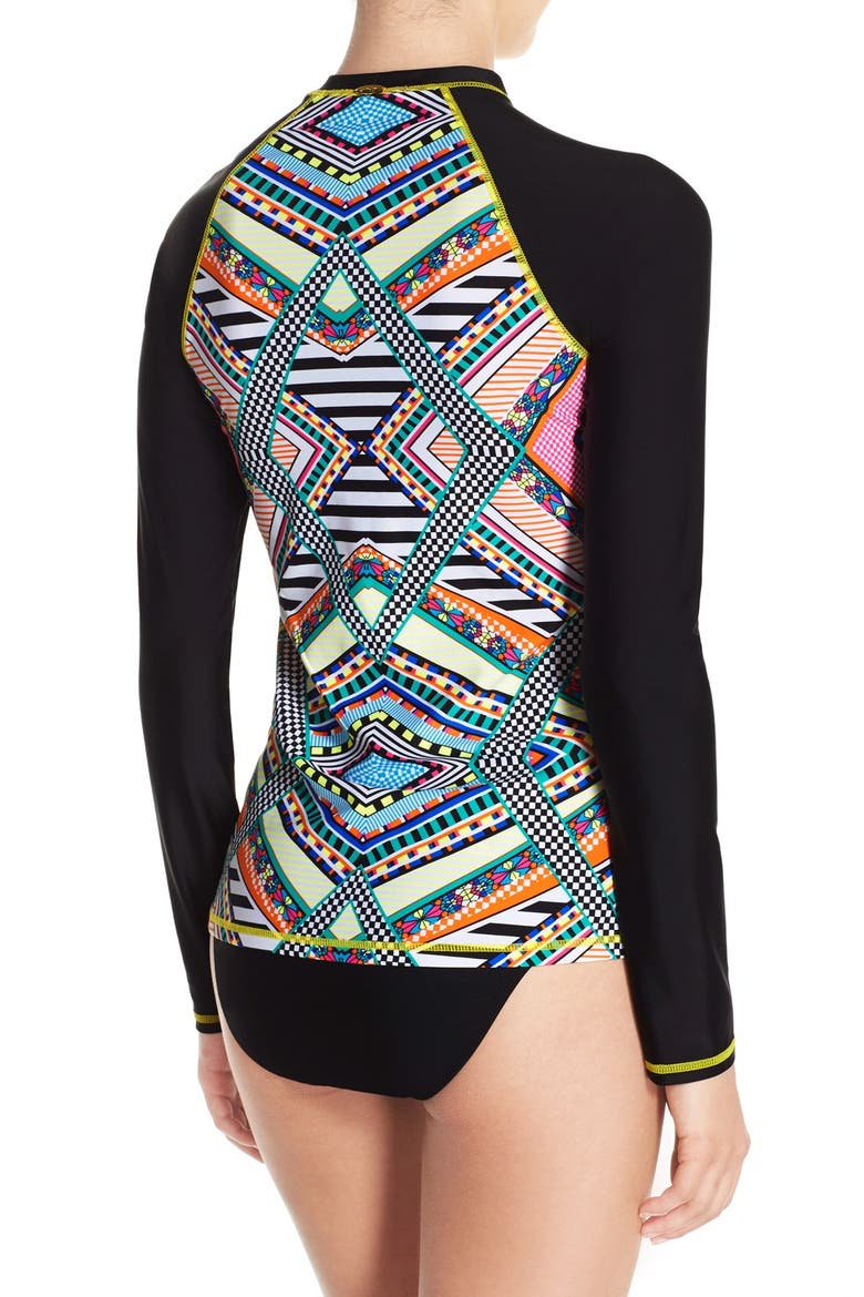 'Venice Beach' Rashguard, Alternate, color, BLACK MULTI