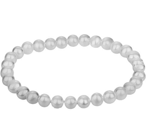 Shell Pearl Stretch Bracelet