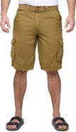 XRAY Belted Cotton Twill Cargo Shorts