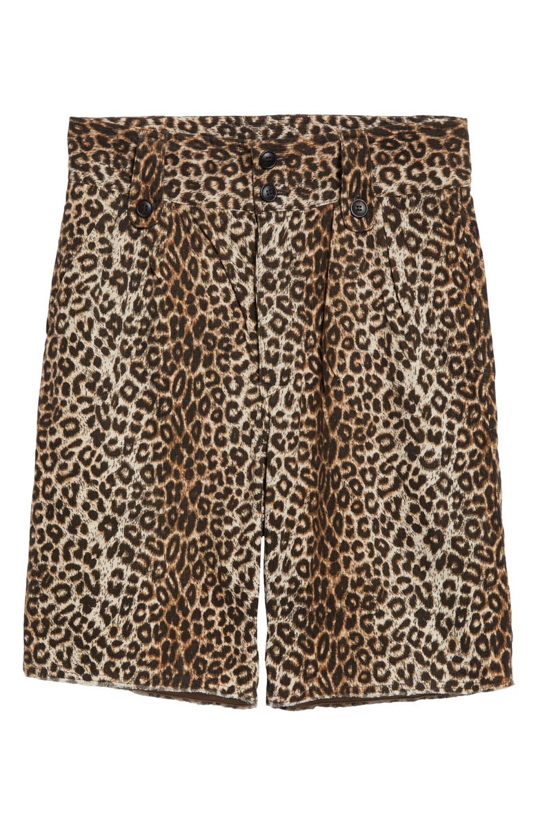 VISVIM Coronel Leopard Print Cotton Blend Shorts, Alternate, color, 