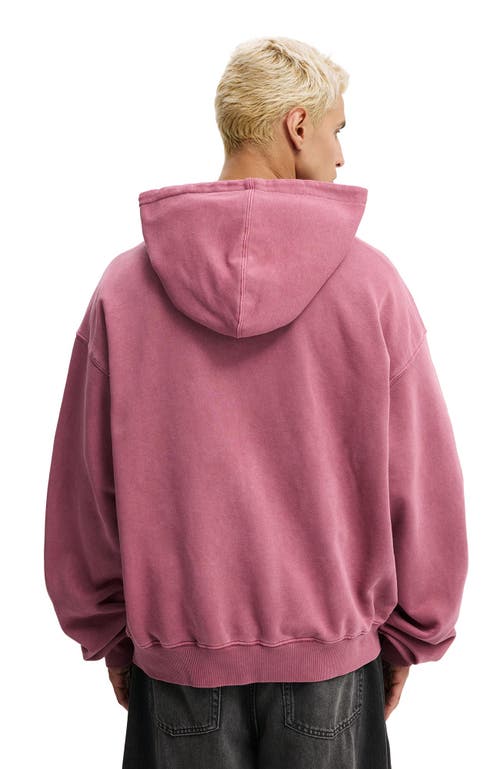 Cotton On Cropped Zip Up Hoodie In Pink