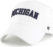 '47 Men's '47 White Michigan Wolverines Clean Up Adjustable Hat