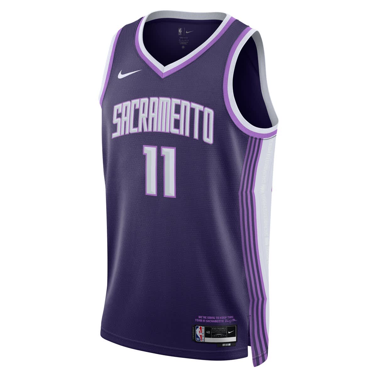 Nike Unisex Nike Domantas Sabonis Purple Sacramento Kings 2025/26