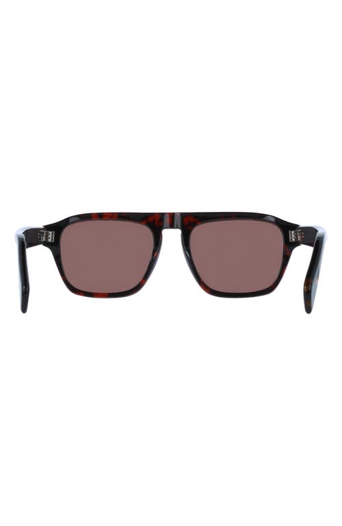 Paul Smith 54mm Modified Rectangular Sunglasses In Havana Multistripes