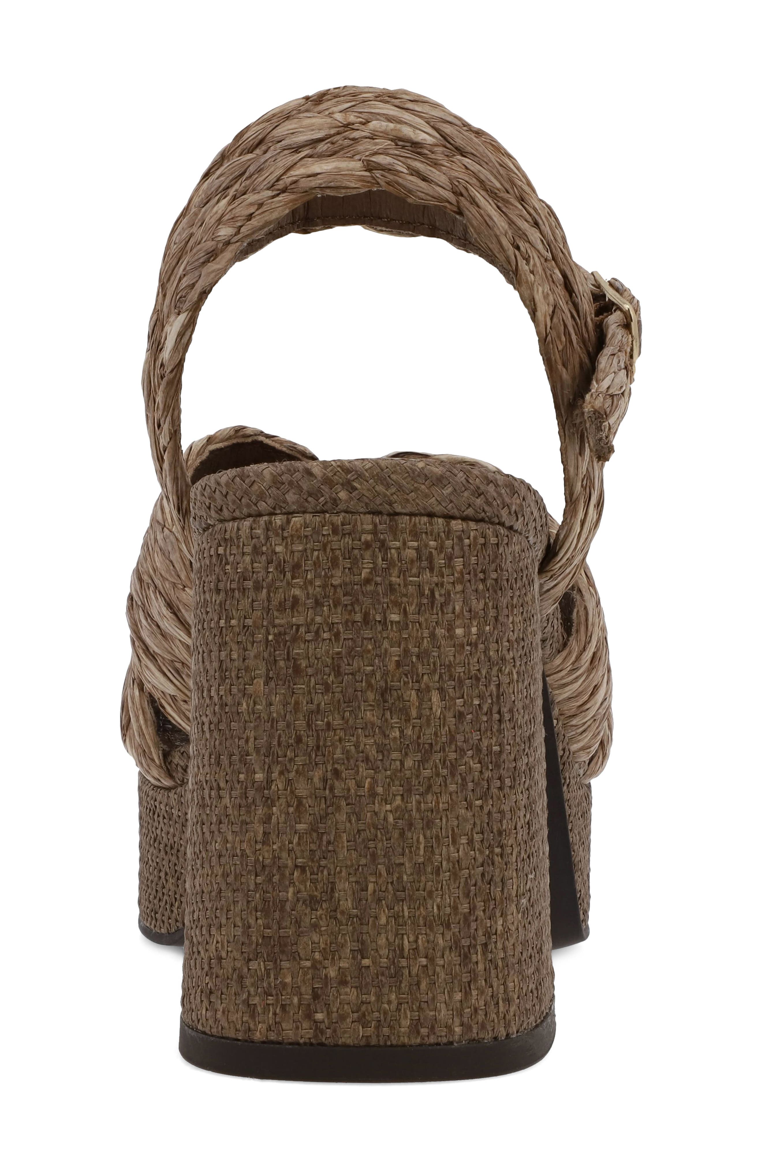 MIA Ankle Strap Platform Sandal, Alternate, color, Brown