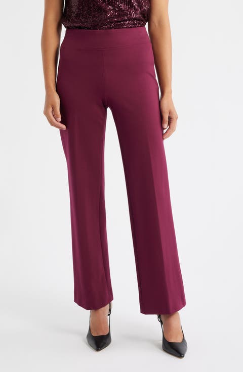 Pull-On Wide Leg Compression Pants